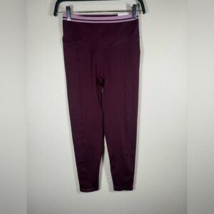 Victoria Secret PINK Seamless Contour Leggings Maroon Small Short NWT